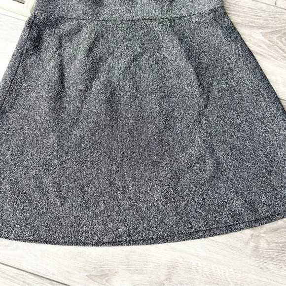 Loft Grey  Nylon Blend A Line Knitted Skirt - Picture 5 of 9